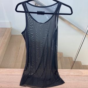 Black Mesh Sheer Translucent Ha Ha Dress
